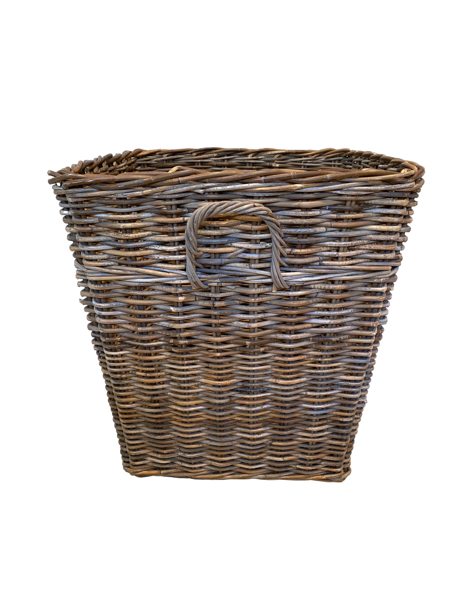 French Large Wicker Handled Basket - 7