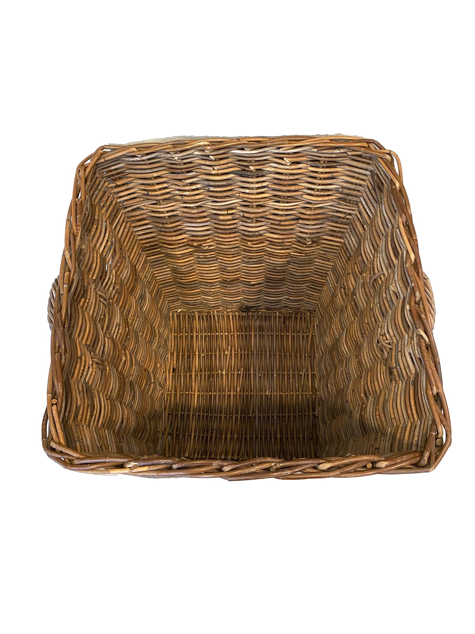 French Large Wicker Handled Basket - 8