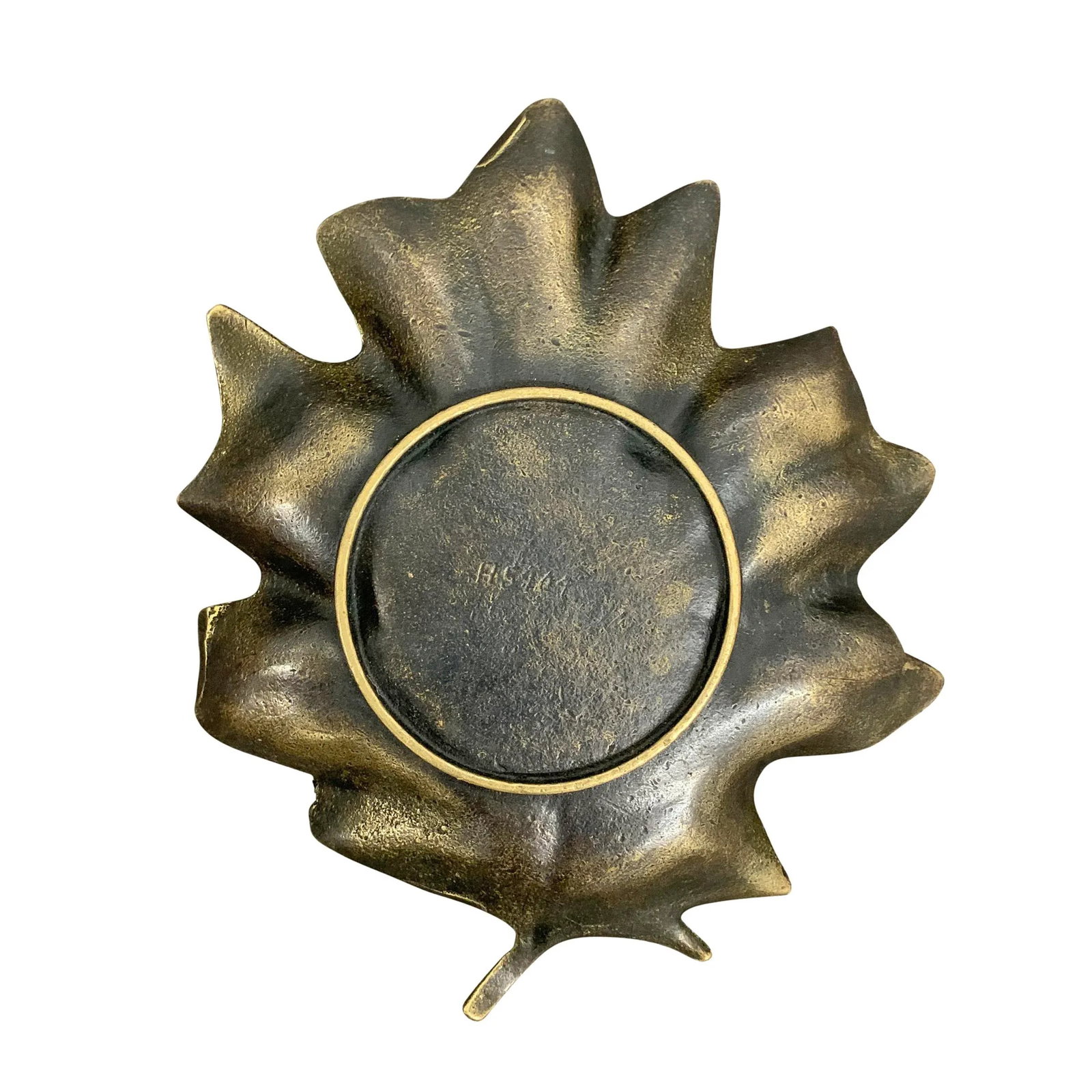 Bronze Maple Leaf Dish - 10