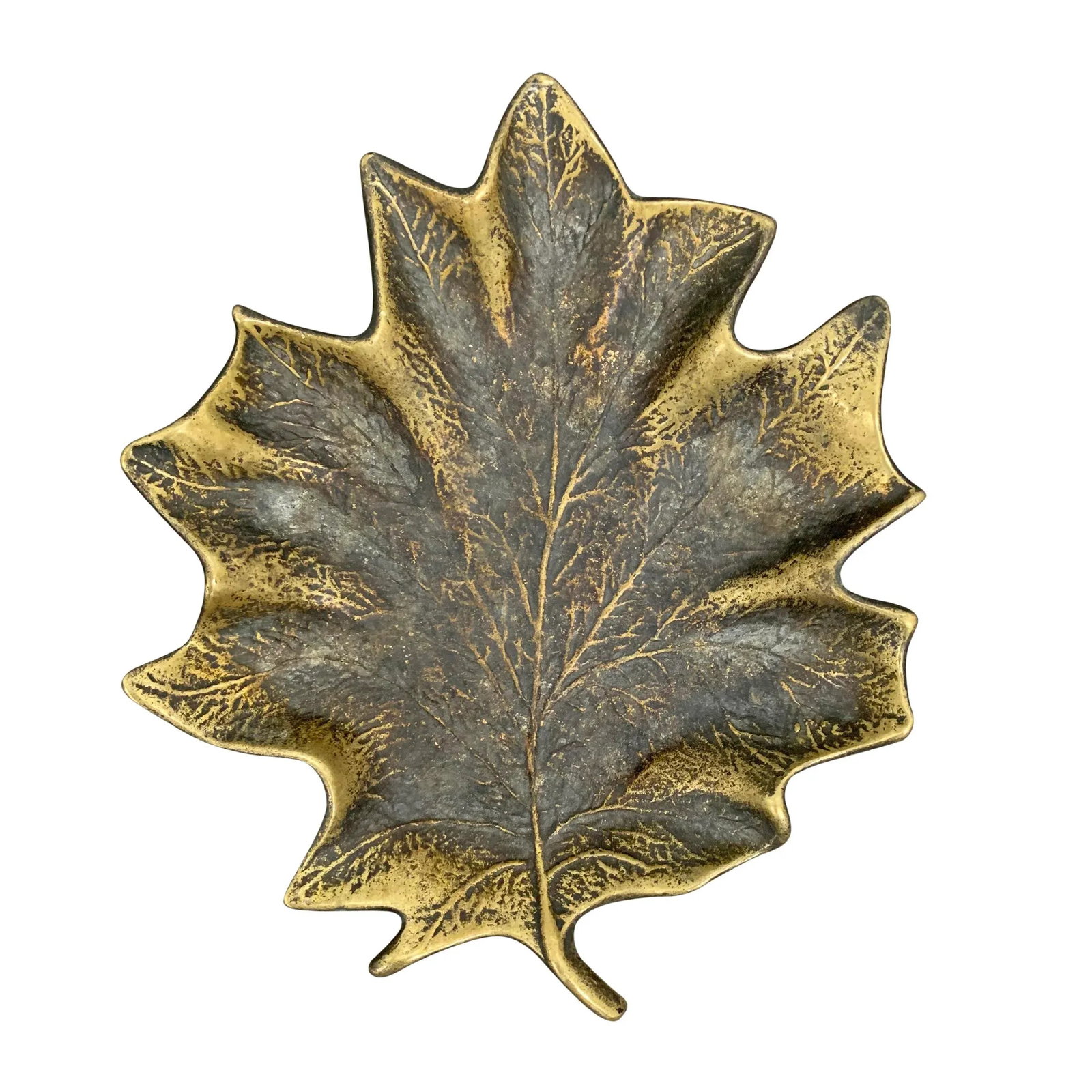 Bronze Maple Leaf Dish - 11