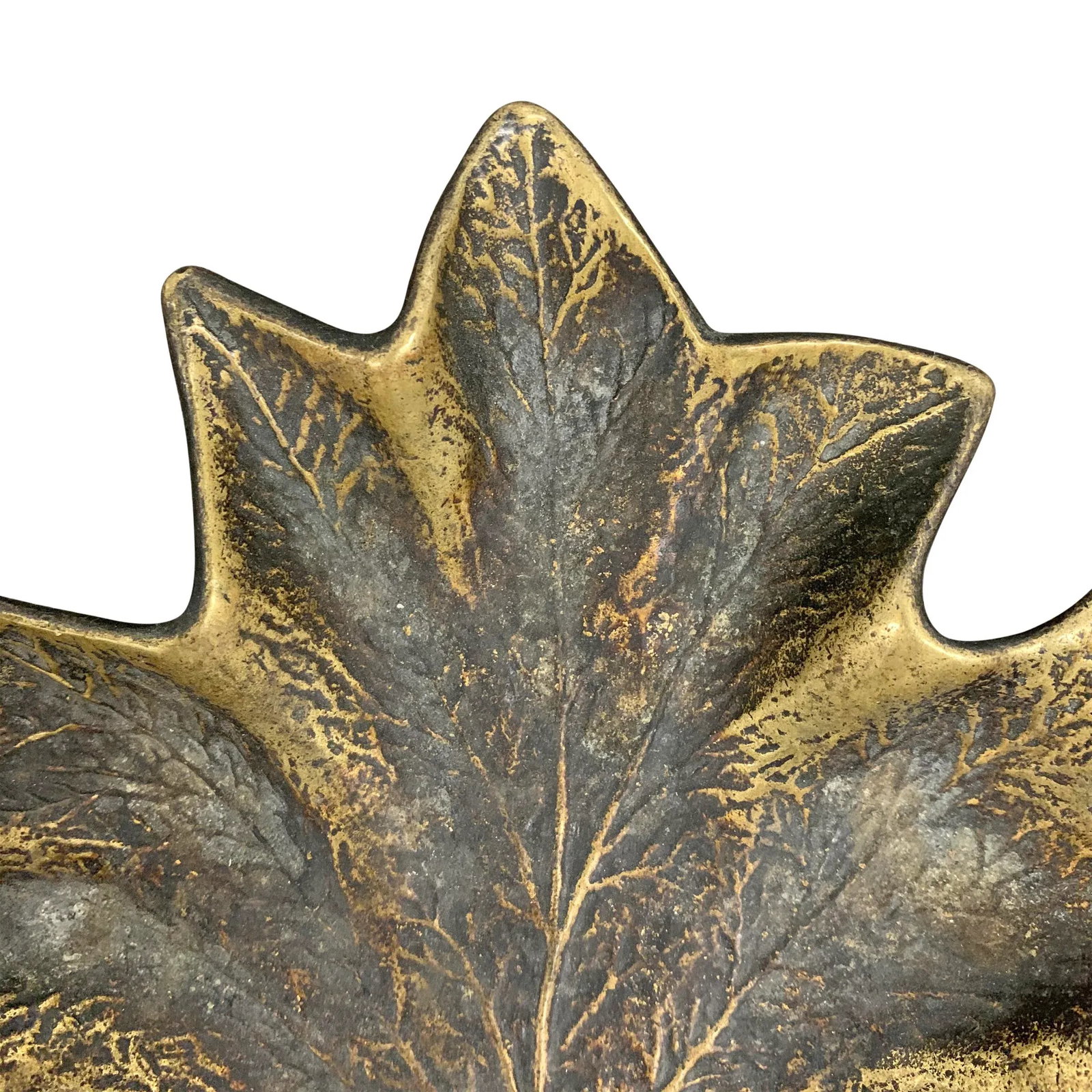 Bronze Maple Leaf Dish - 5