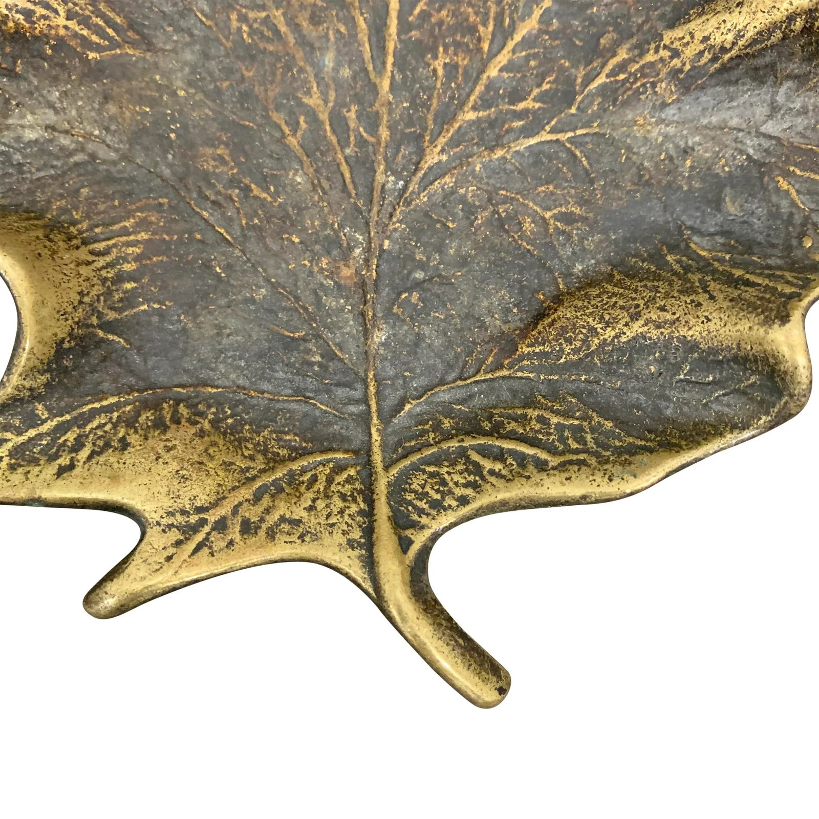 Bronze Maple Leaf Dish - 6