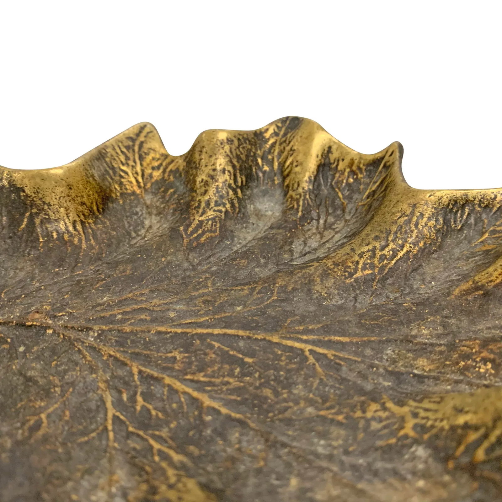 Bronze Maple Leaf Dish - 7