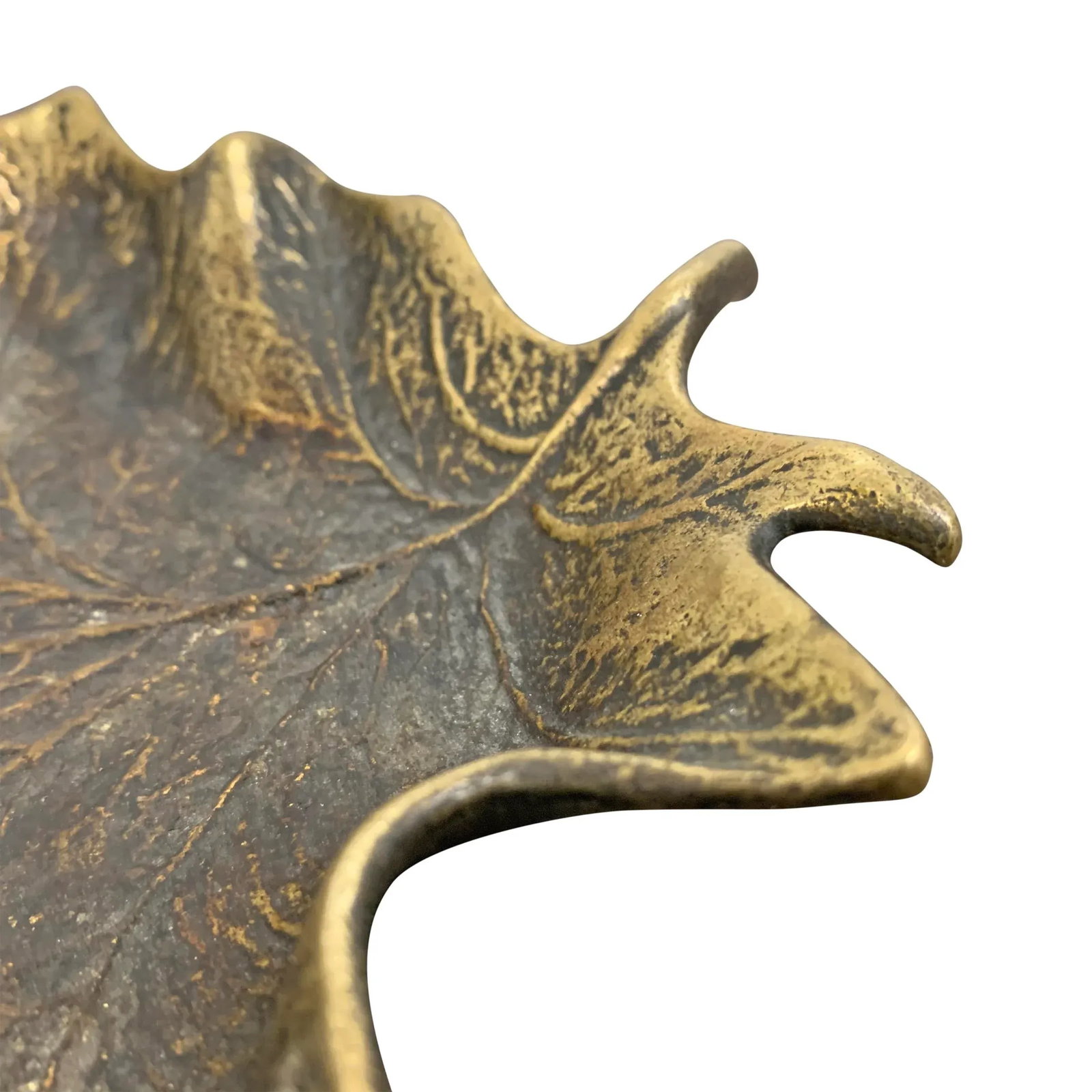 Bronze Maple Leaf Dish - 9