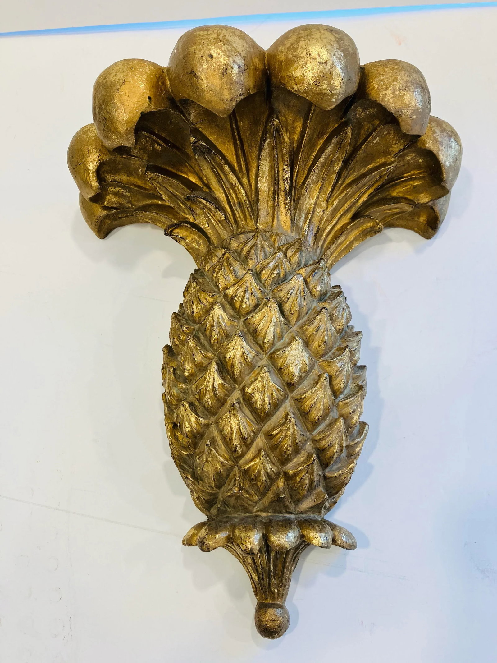 Pair of 1990s Pineapple Wall Brackets - 2