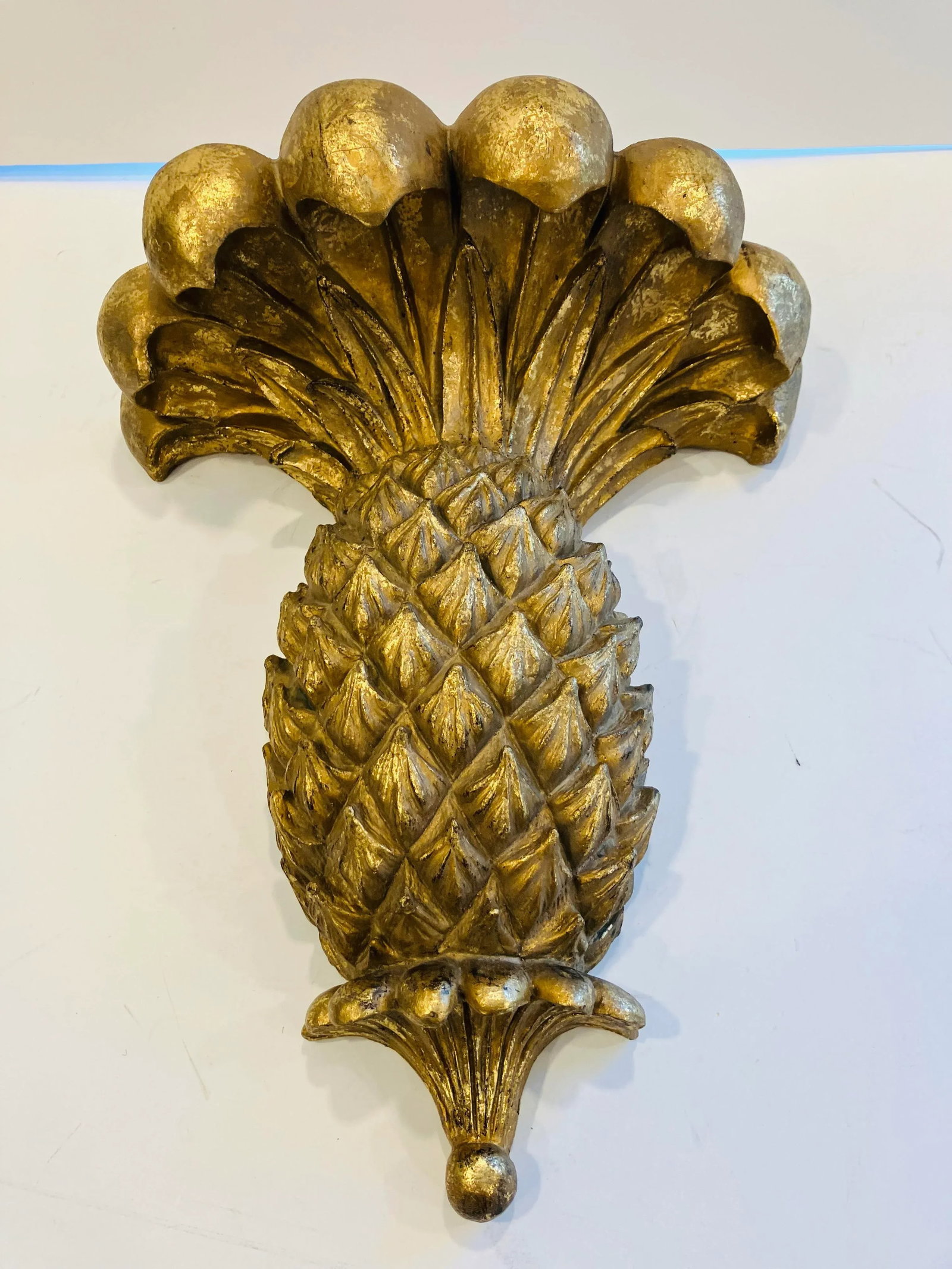 Pair of 1990s Pineapple Wall Brackets - 4