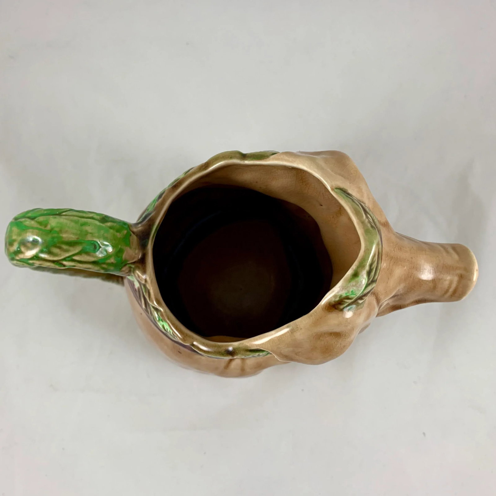Frie Onnaing Barbotine Majolica Cochon Au Jambon Pig & Ham Pitcher - 10