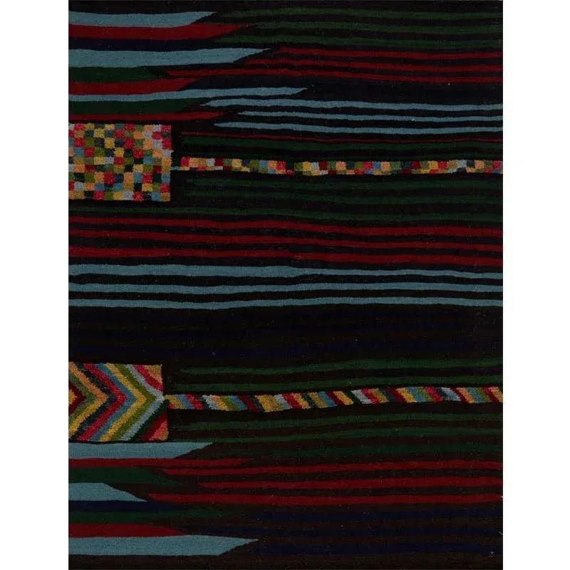 Handwoven Scandinavian Style Persian Kilim Area Rug - 4'5" * 5'9'' - 11