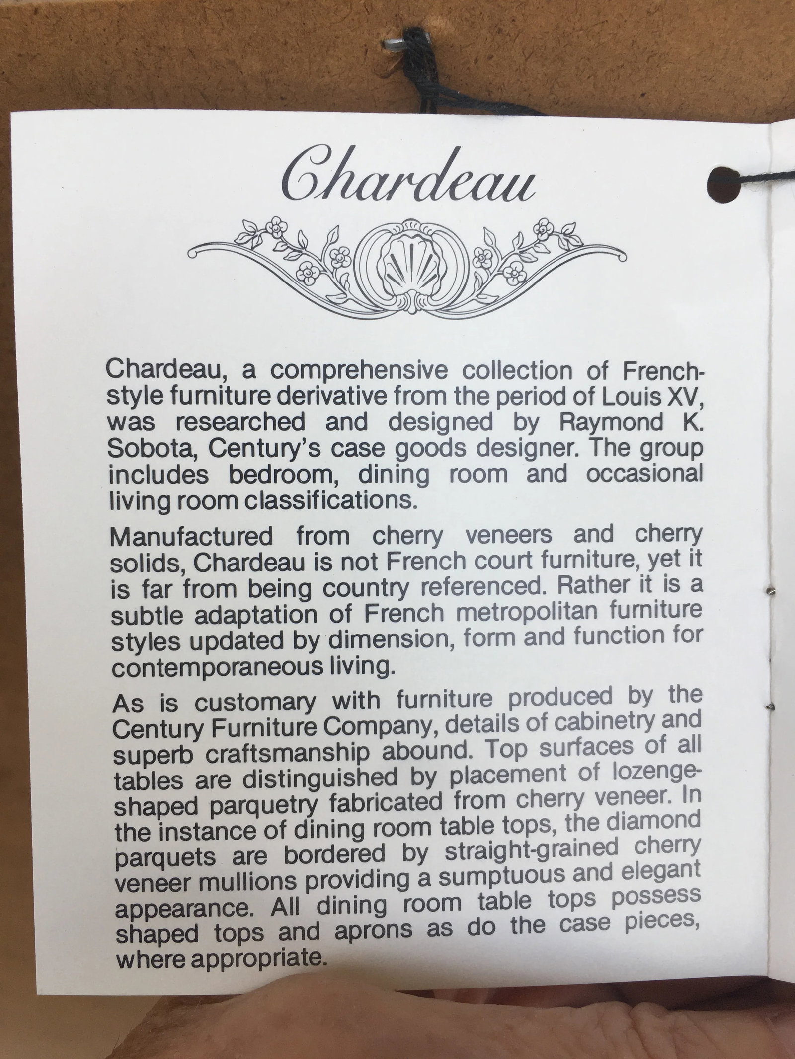 1990s Century Furniture Cherry "Chardeau Collection" Mirror - 9