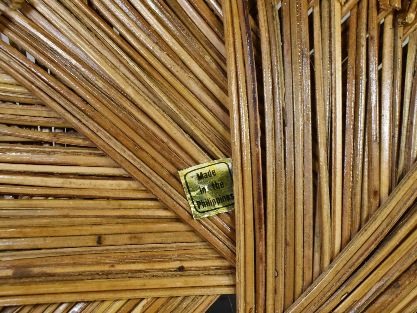 Hand Woven Wicker Rattan Boho Wall Hanging Decor Round Basket - a Pair - 8