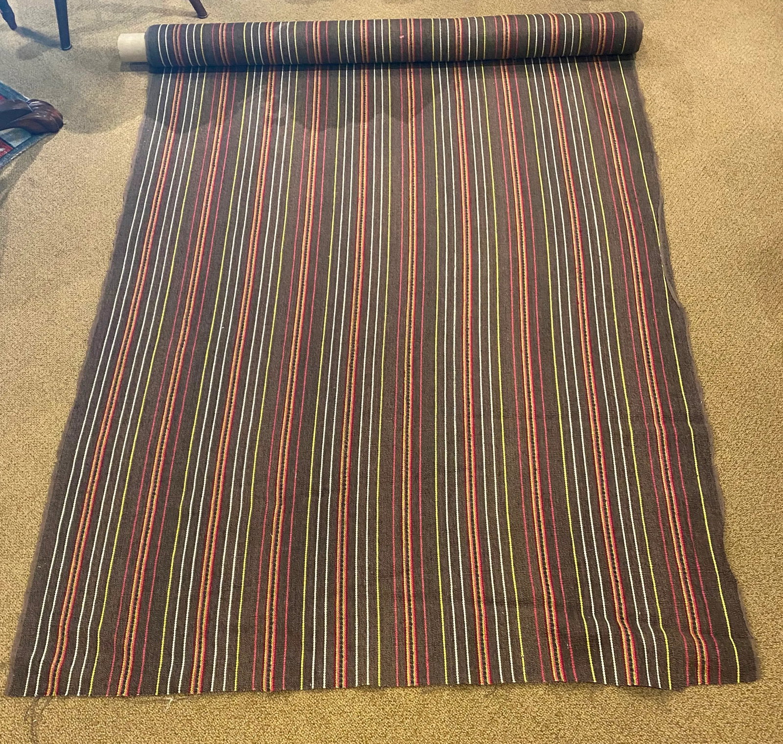 Osborne & Little's "Tabriz Bukhara" Woven Stripe Fabric - 8' Piece - 2