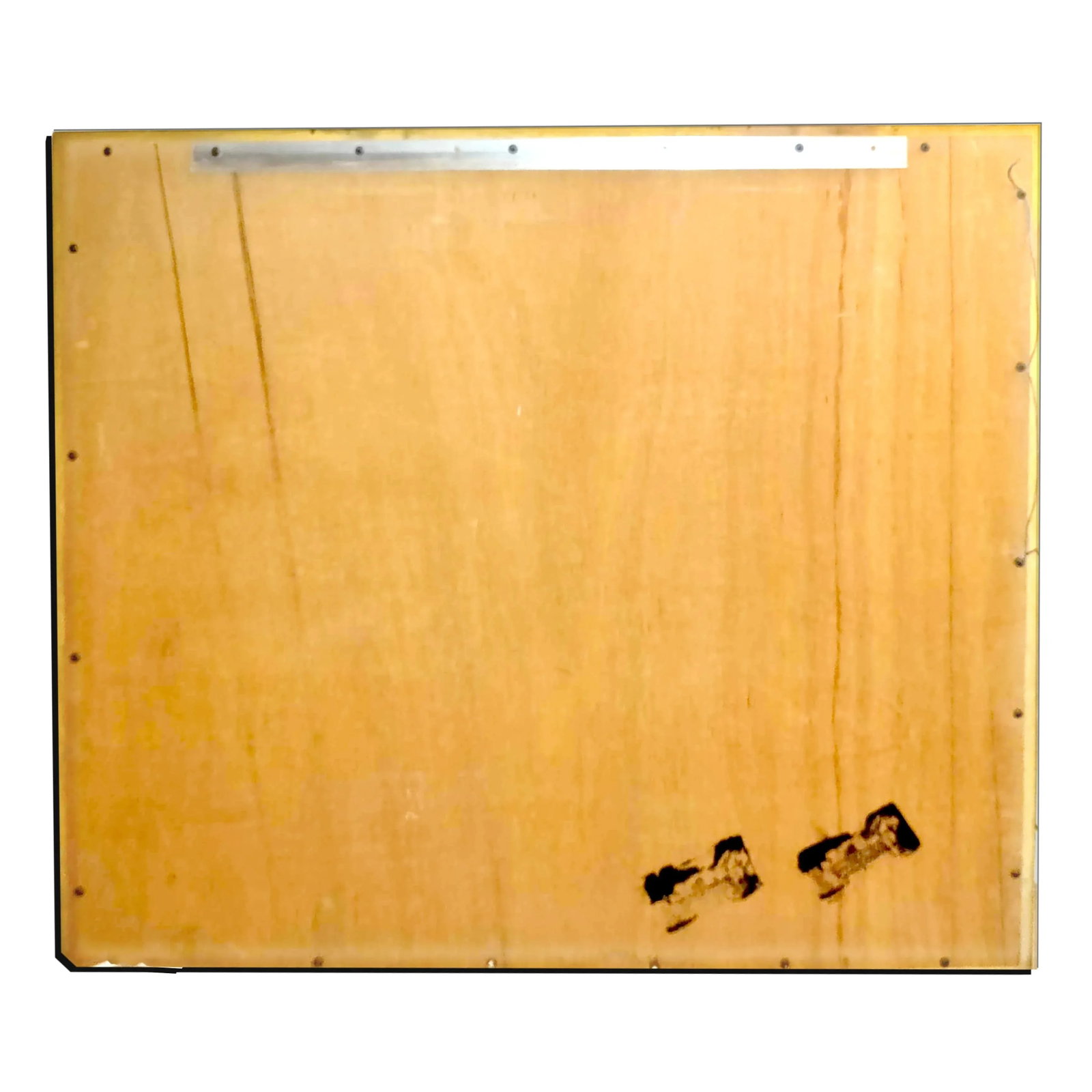 French Louis XVI Style Gold Painted Rectangular or Horizontal Beveled Mirror - 5