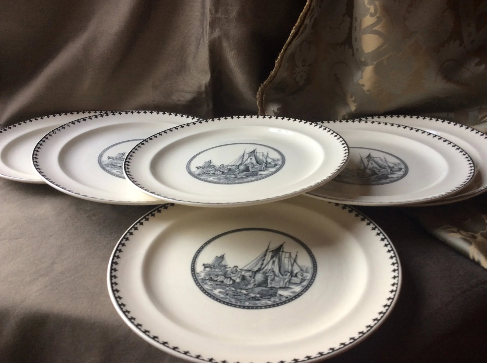 1930s Cauldon England Stoneware ( Plates - 5