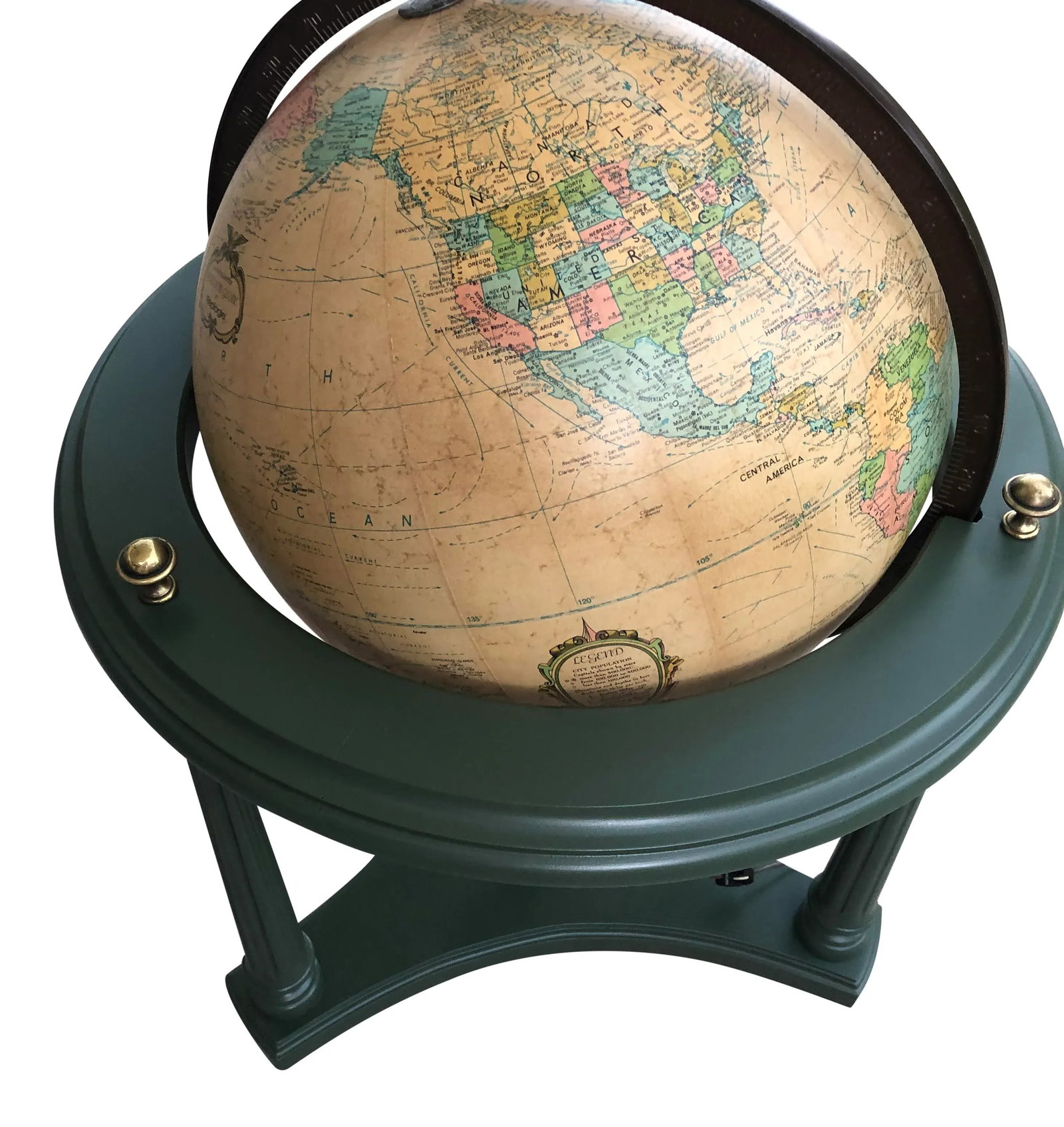 Vintage Illuminating World Globe - 7