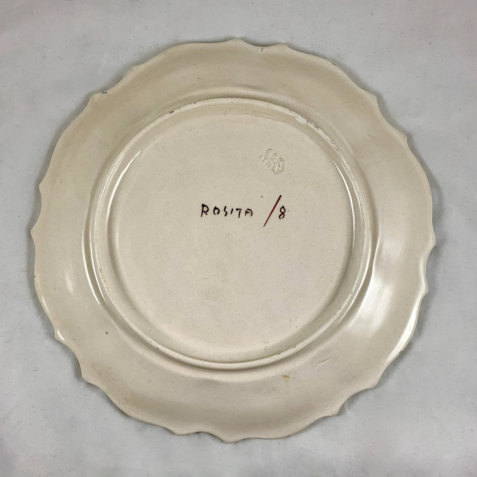 Italian Renaissance Revival Faience Nove Rose Floral Serving Platter - 10