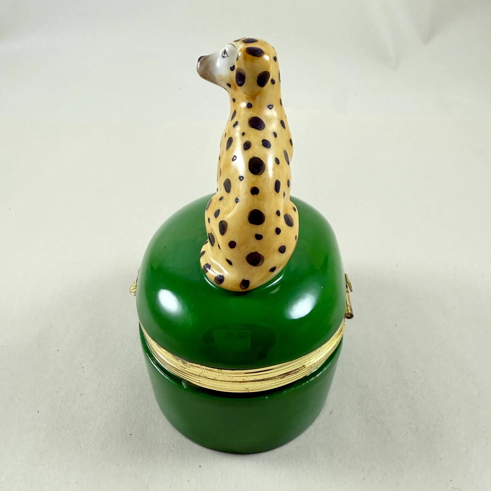 Fitz & Floyd Spotted Dogs Porcelain Trinket Box - 5