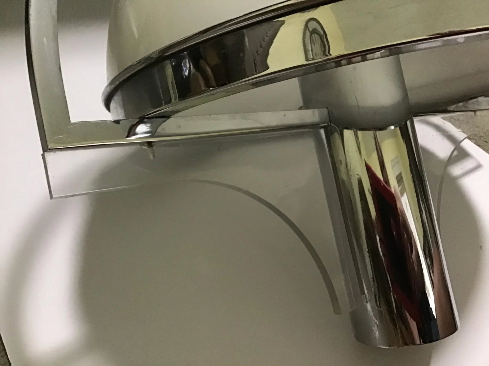 Mid Century Modern Glass Lucite Chrome Pendant Fixture Contemporary - 2