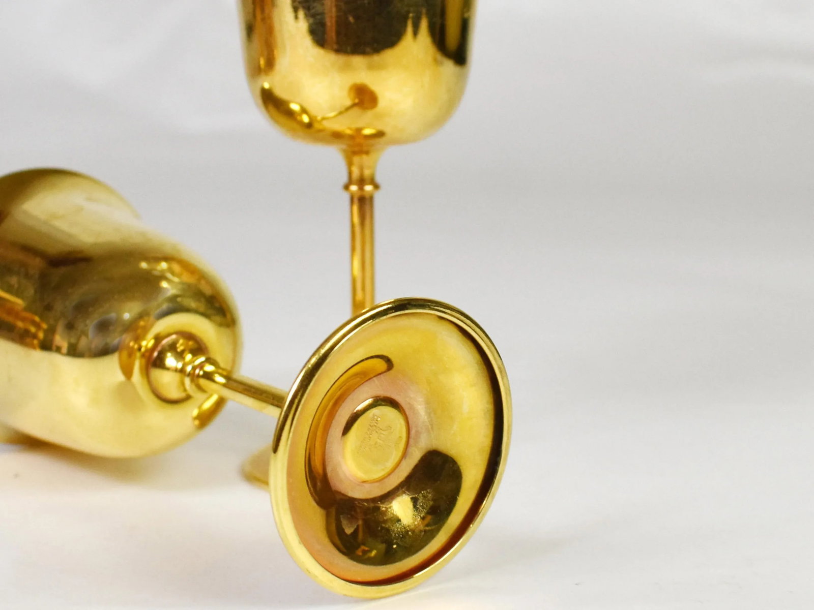 Vintage International Silver Company Gold Plated Mini Goblet/Cordials - Set of 15 - 4