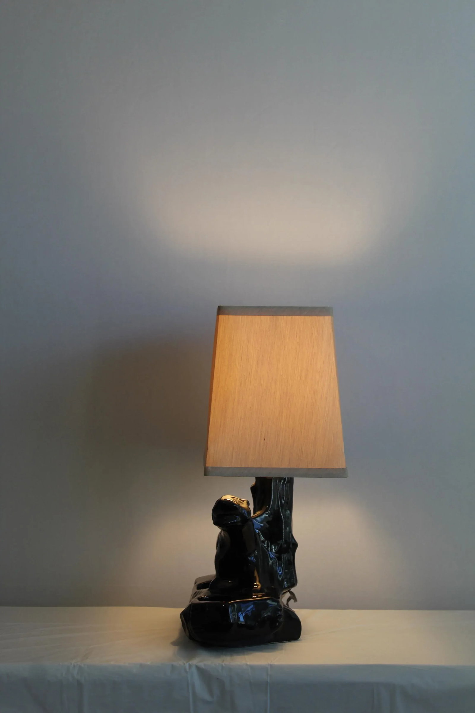 1950s California Ceramic Panther Table Lamp - 7
