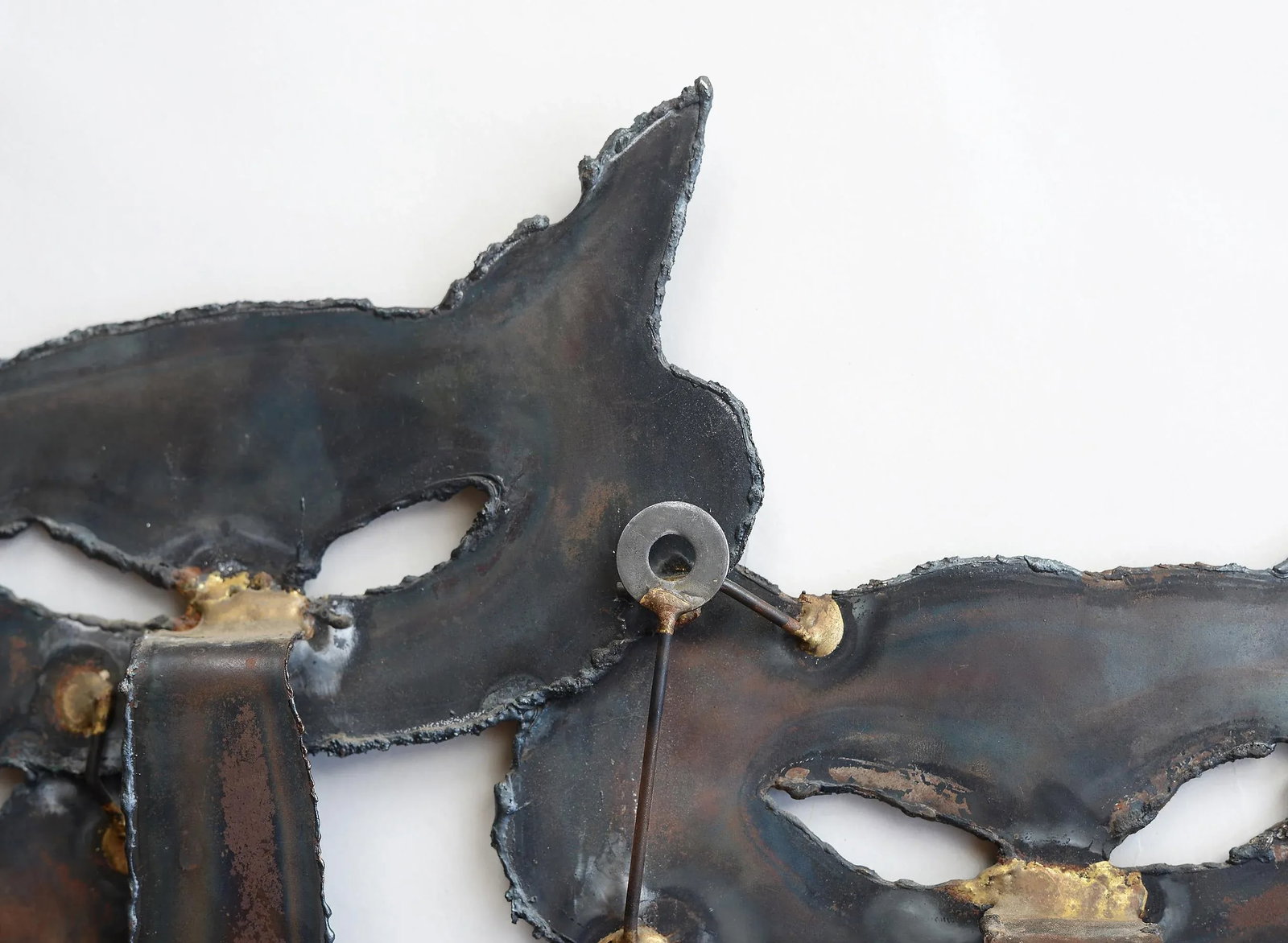 Vintage Mid Century Peter Pepper Products Metal Cats Wall Sculpture - 8