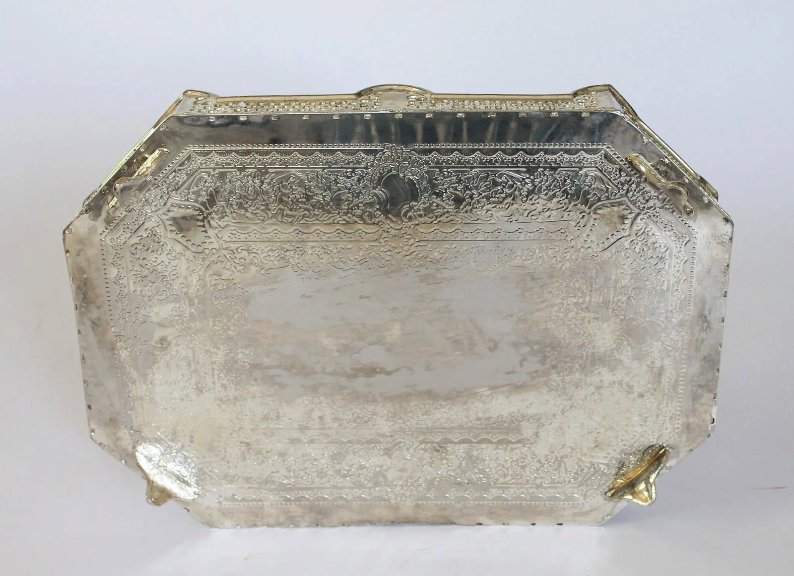 Vintage Edwardian-Style Reticulated Serving Tray - 11