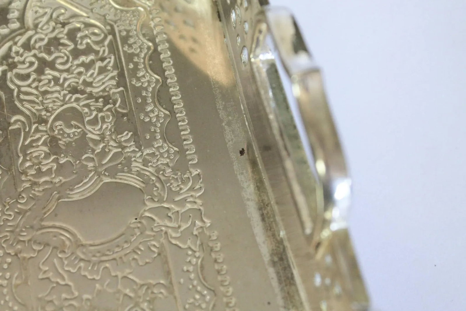 Vintage Edwardian-Style Reticulated Serving Tray - 12