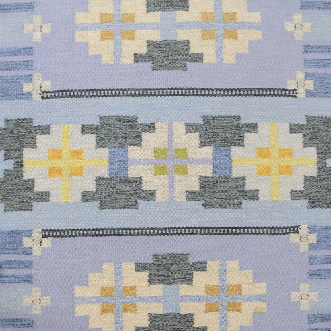 Ingegerd Silow Vintage Swedish Rollakan Rug, "Sofiero" - 5'4" X 7'10" - 3