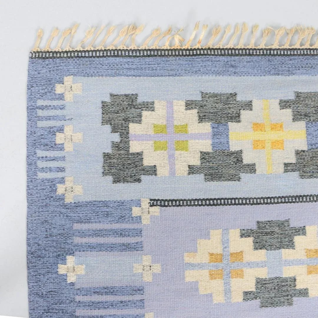 Ingegerd Silow Vintage Swedish Rollakan Rug, "Sofiero" - 5'4" X 7'10" - 5