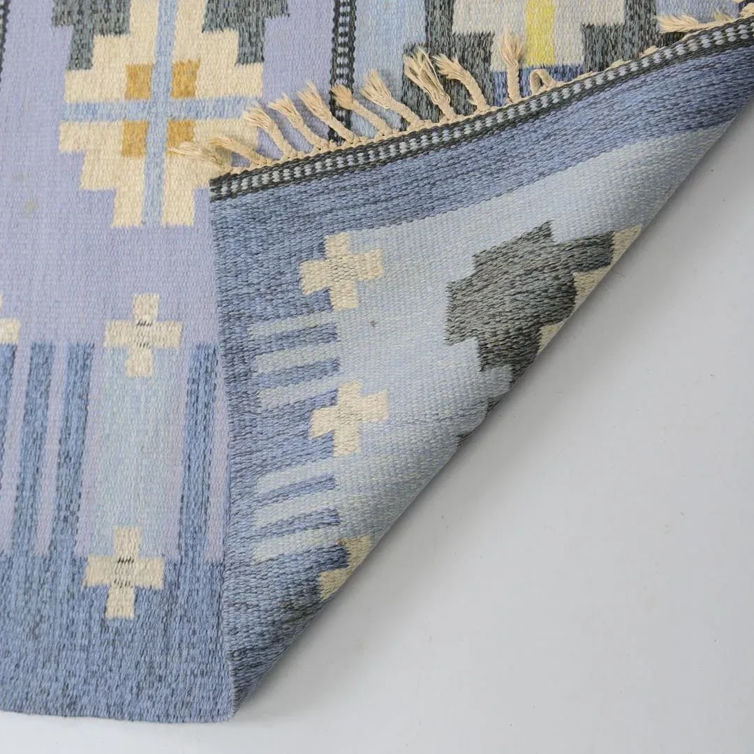 Ingegerd Silow Vintage Swedish Rollakan Rug, "Sofiero" - 5'4" X 7'10" - 7
