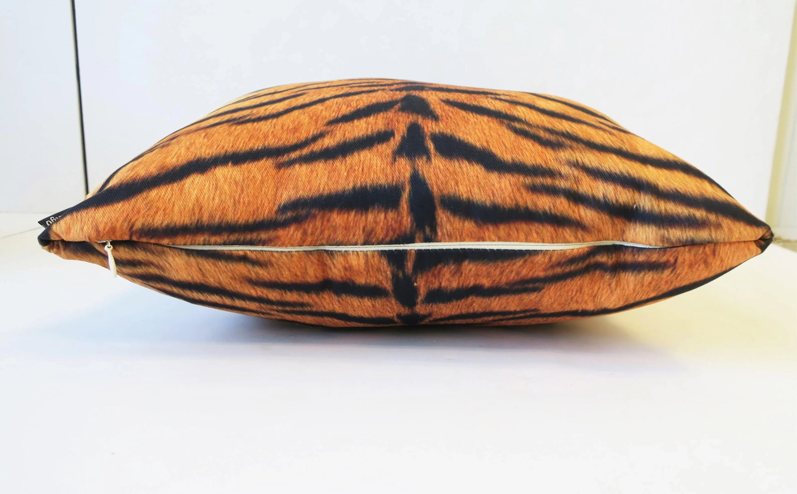 Tiger Cat Cotton Throw Pillow - 6