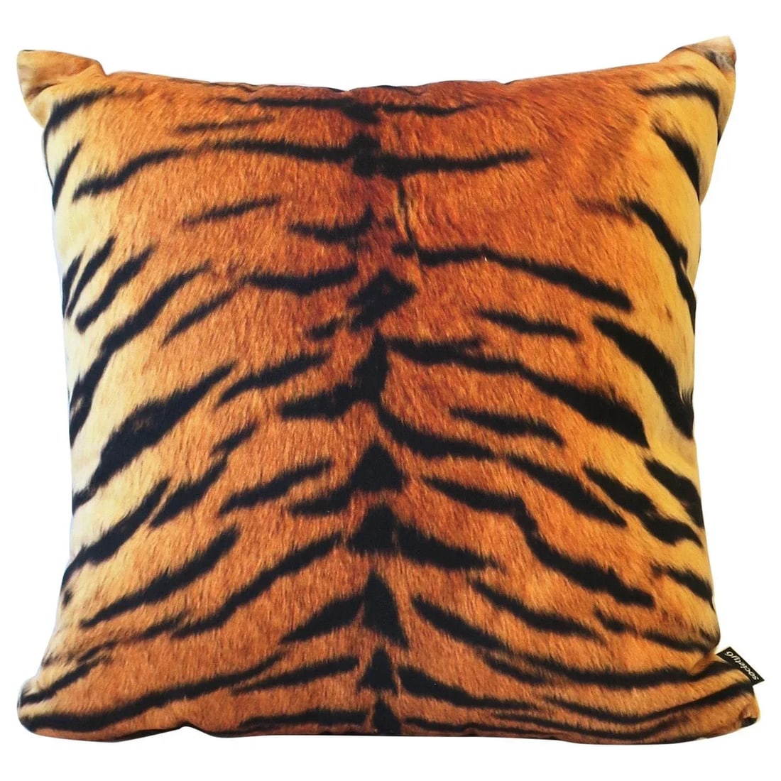 Tiger Cat Cotton Throw Pillow - 8