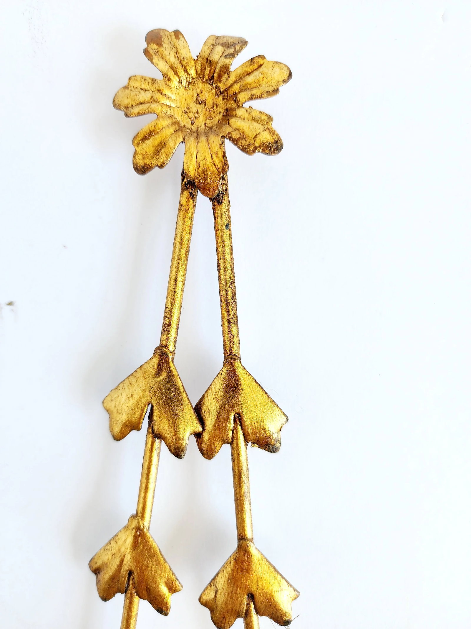 Vaughan Lighting Adam Style Gilt Metal 3 Lights Wall Sconces- A Pair - 10