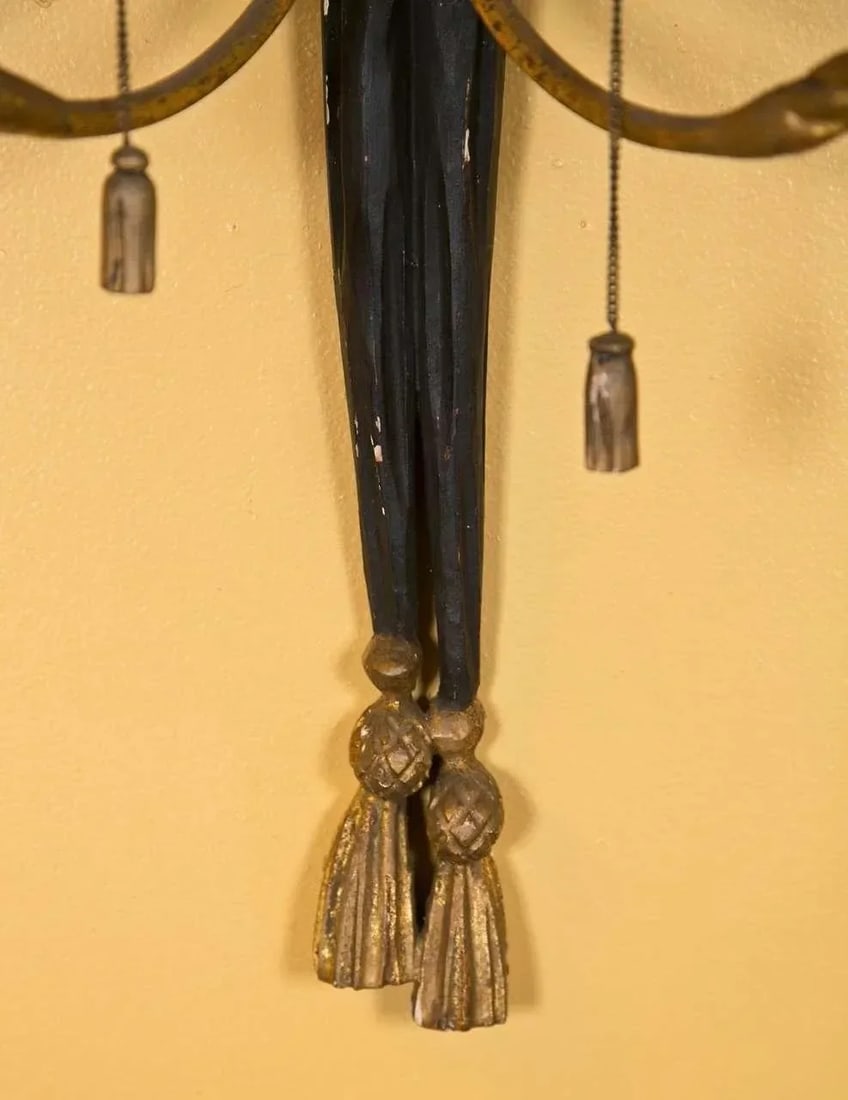 Eagle Carved Gilt Wall Sconces - a Pair - 4