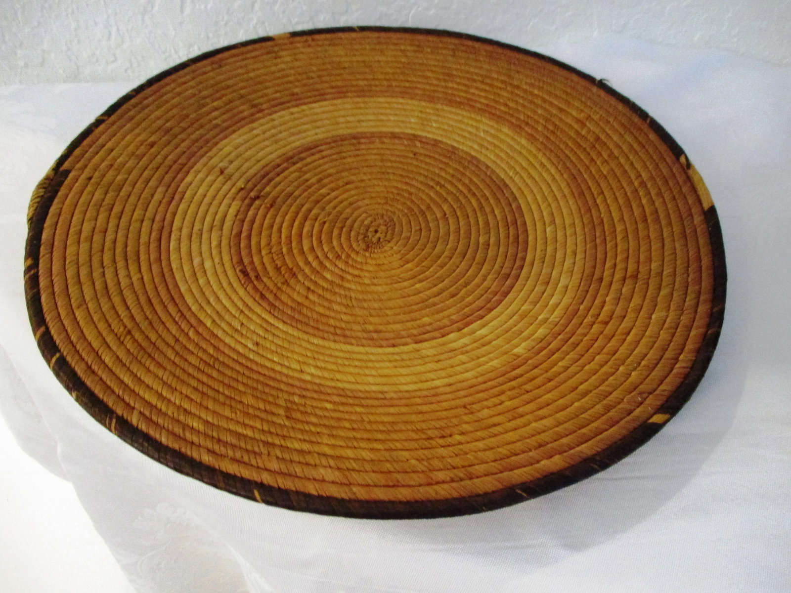1970s African Hand-Woven Centerpiece Baskets - a Pair - 4