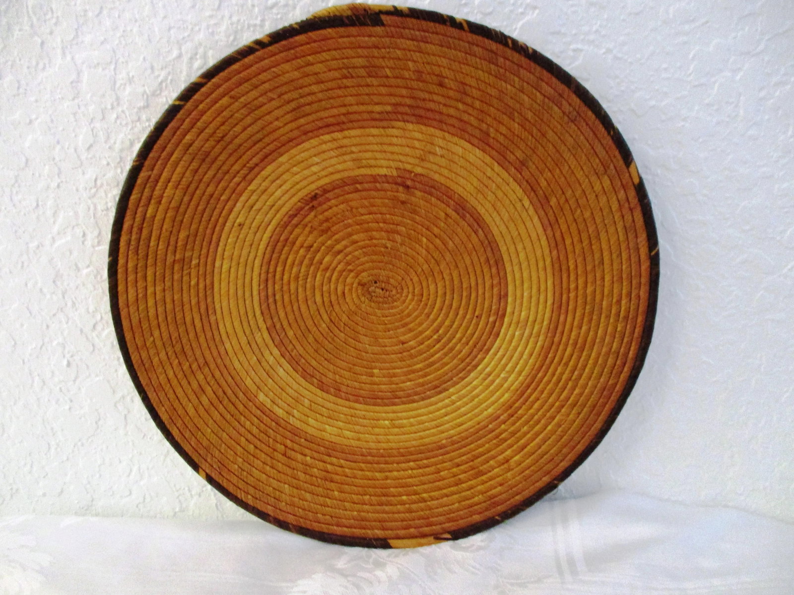 1970s African Hand-Woven Centerpiece Baskets - a Pair - 5
