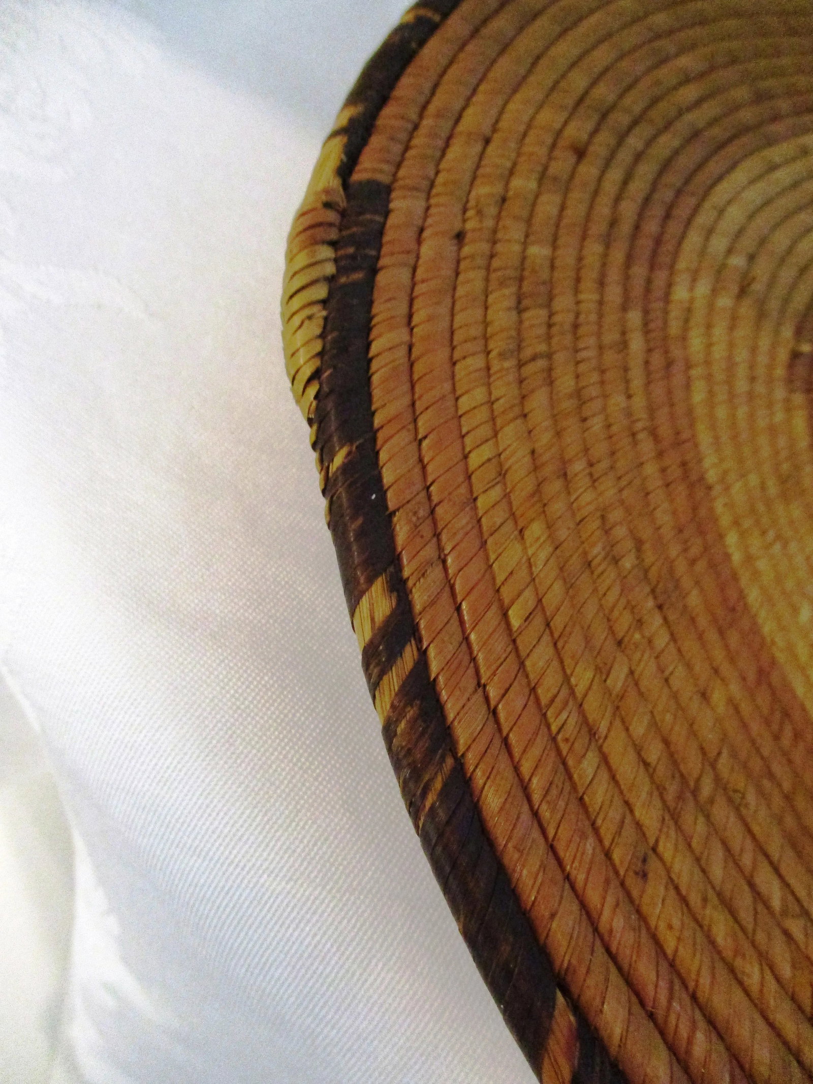 1970s African Hand-Woven Centerpiece Baskets - a Pair - 6