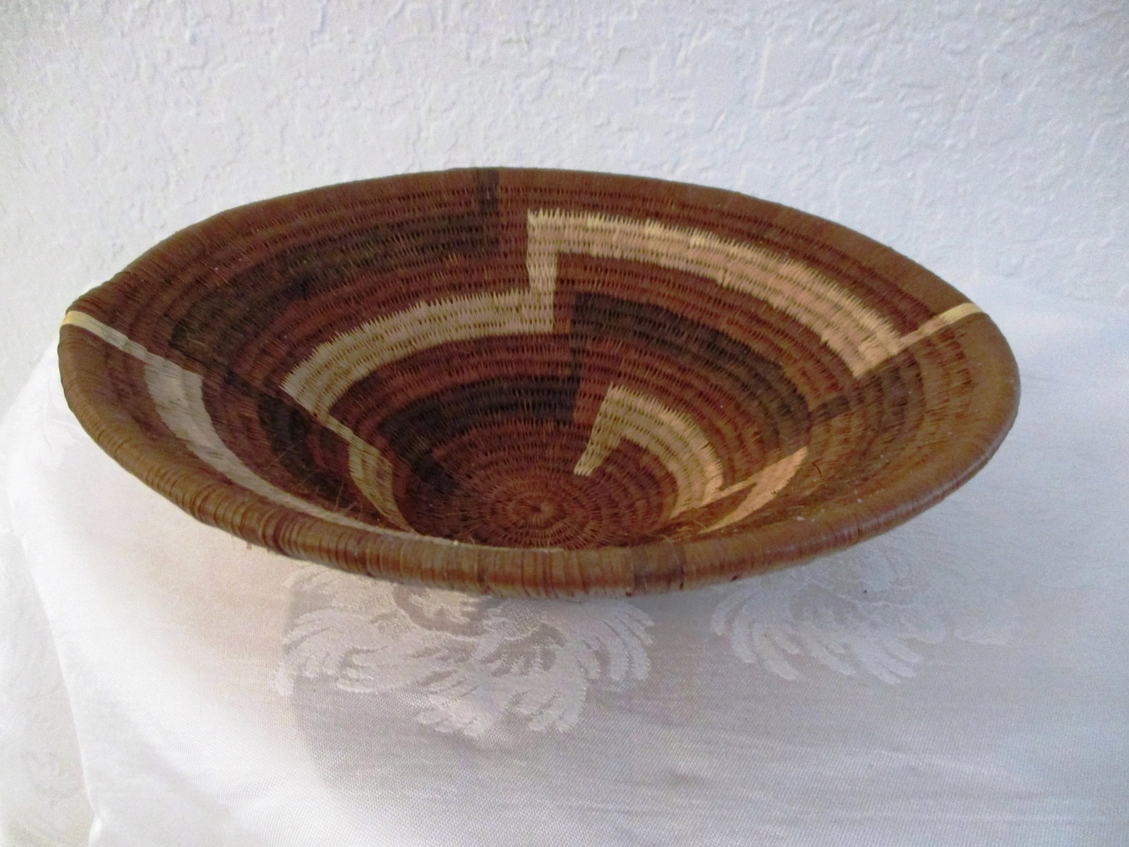 1970s African Hand-Woven Centerpiece Baskets - a Pair - 8