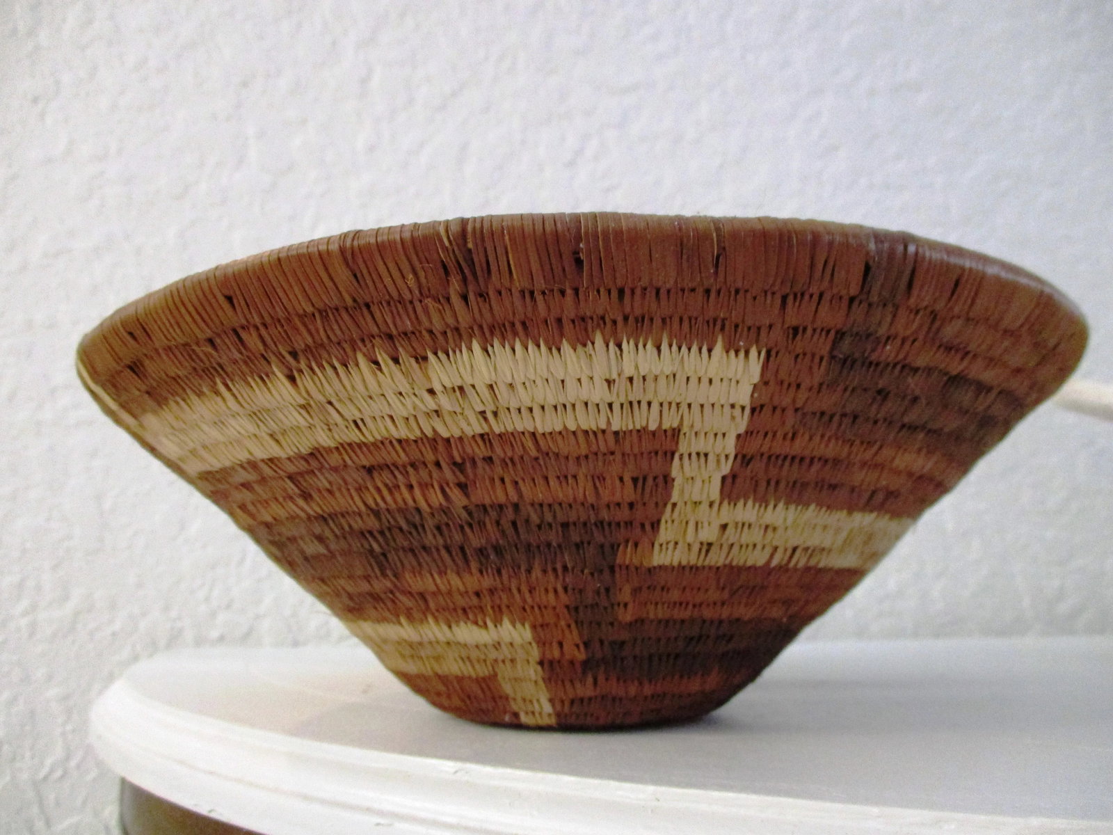 1970s African Hand-Woven Centerpiece Baskets - a Pair - 9