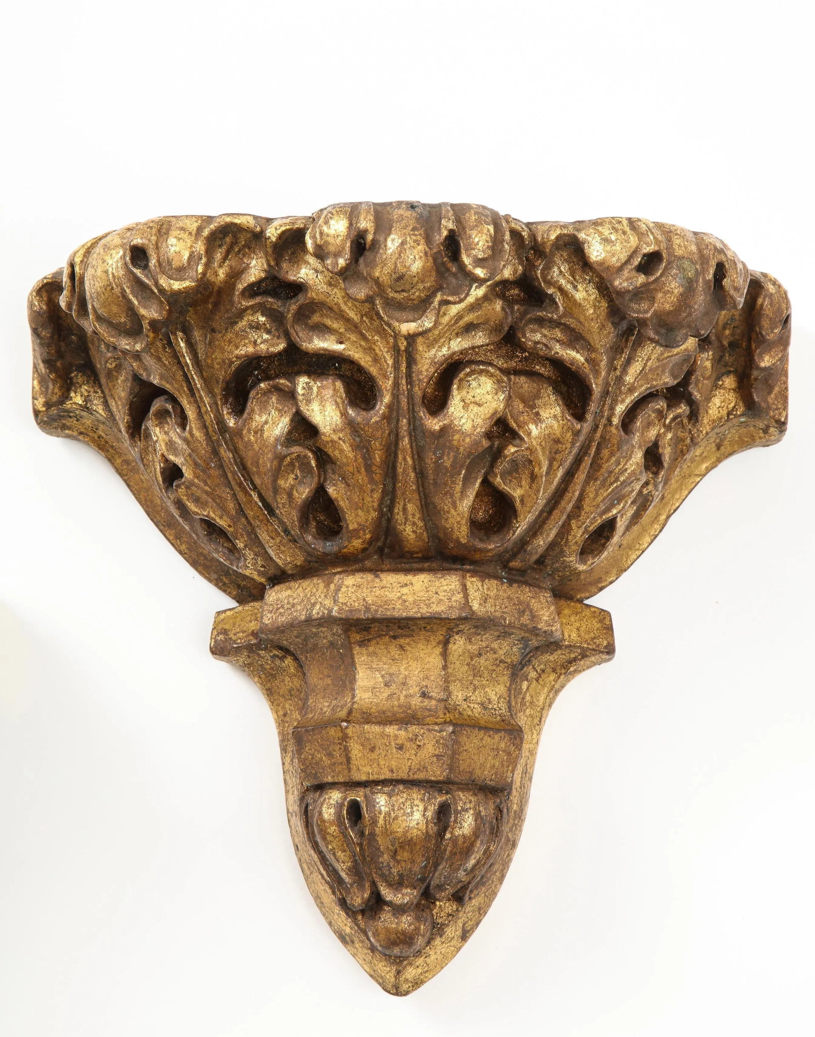 George IV Gilt Mahogany Wall Brackets - a Pair - 2