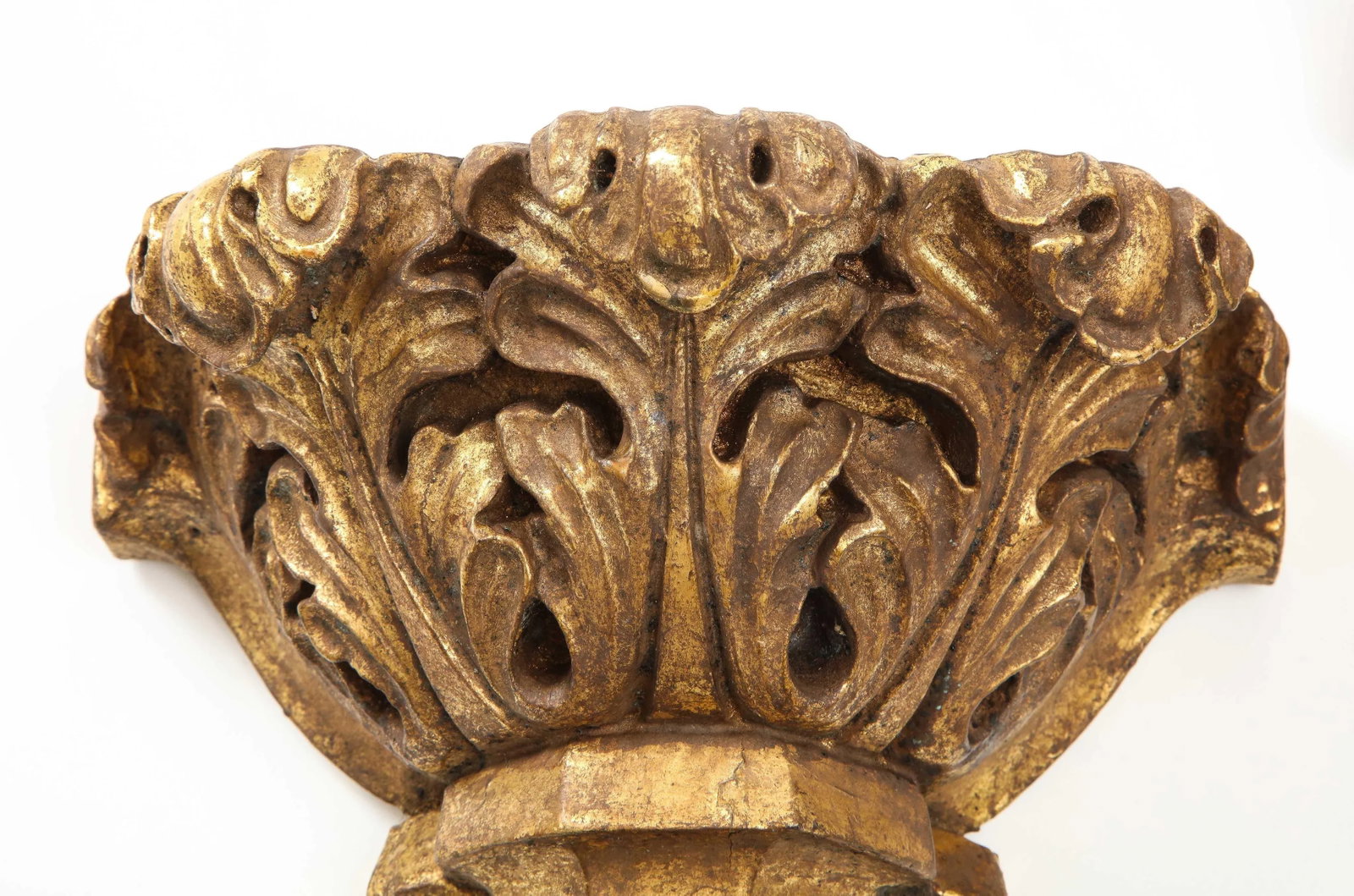 George IV Gilt Mahogany Wall Brackets - a Pair - 3