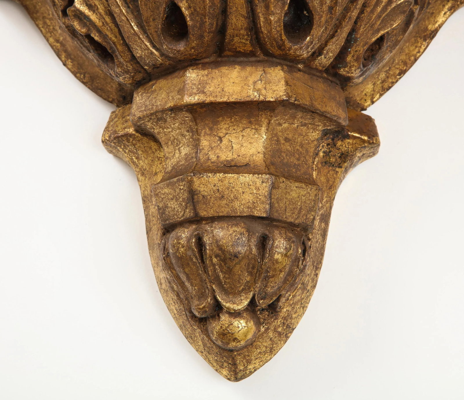 George IV Gilt Mahogany Wall Brackets - a Pair - 4