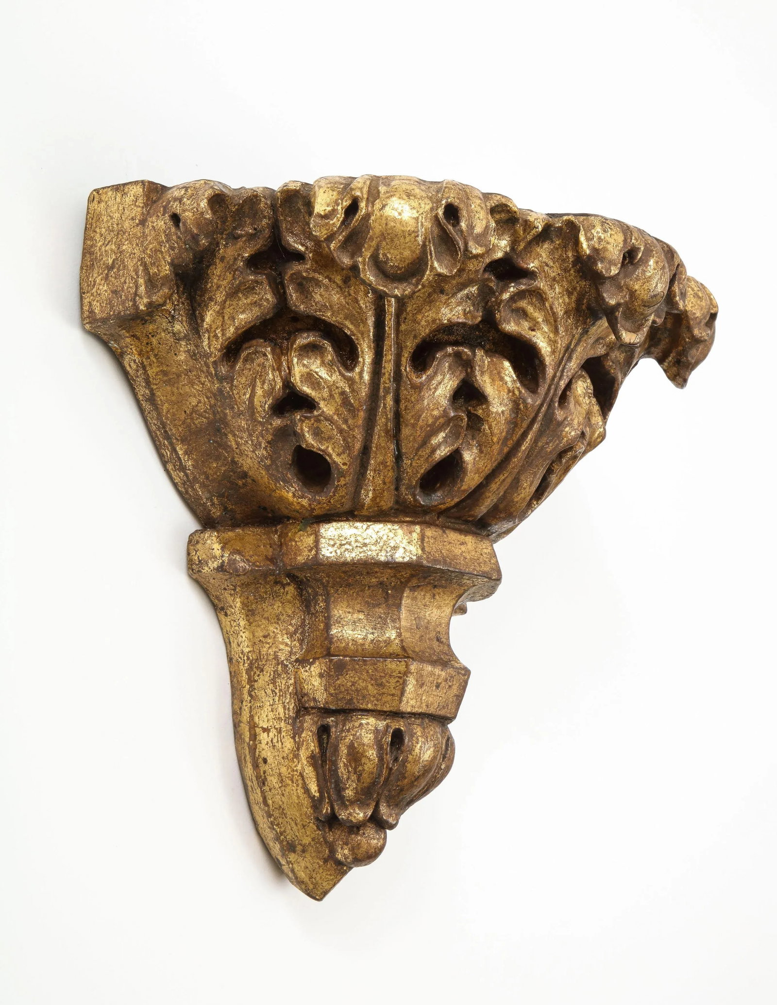 George IV Gilt Mahogany Wall Brackets - a Pair - 5