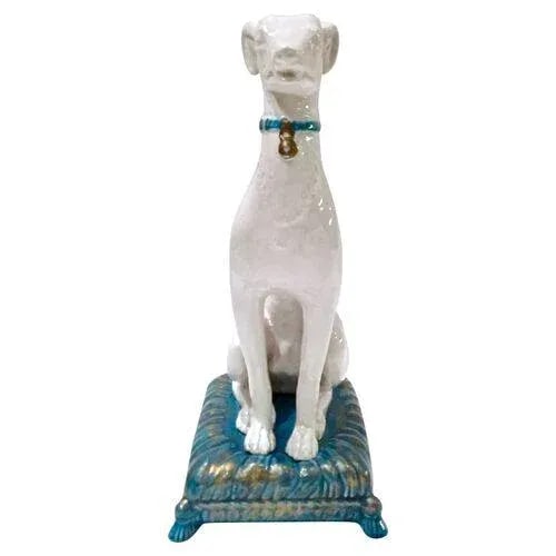 Vintage Italian Ceramic Whippet Figurine - 4