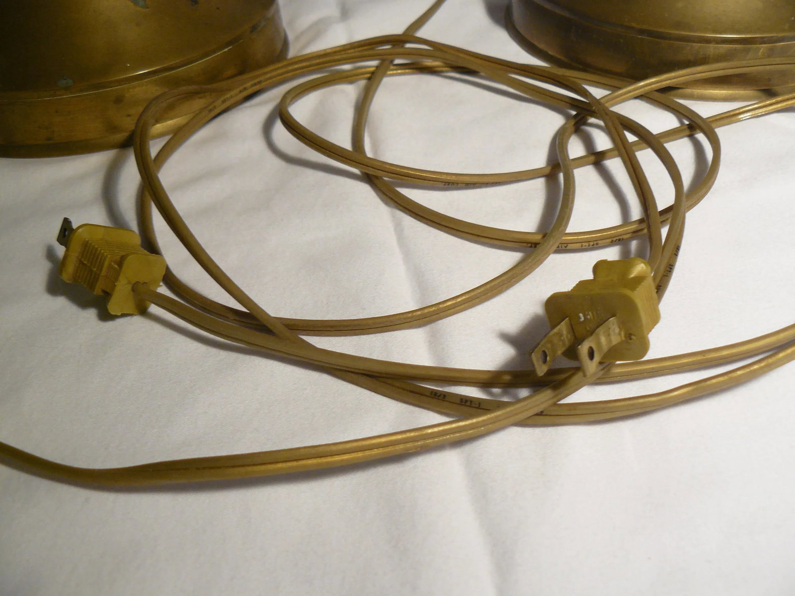 Mid-Century Asian Brass Lamps in the Style of James Mont - a Pair - 11