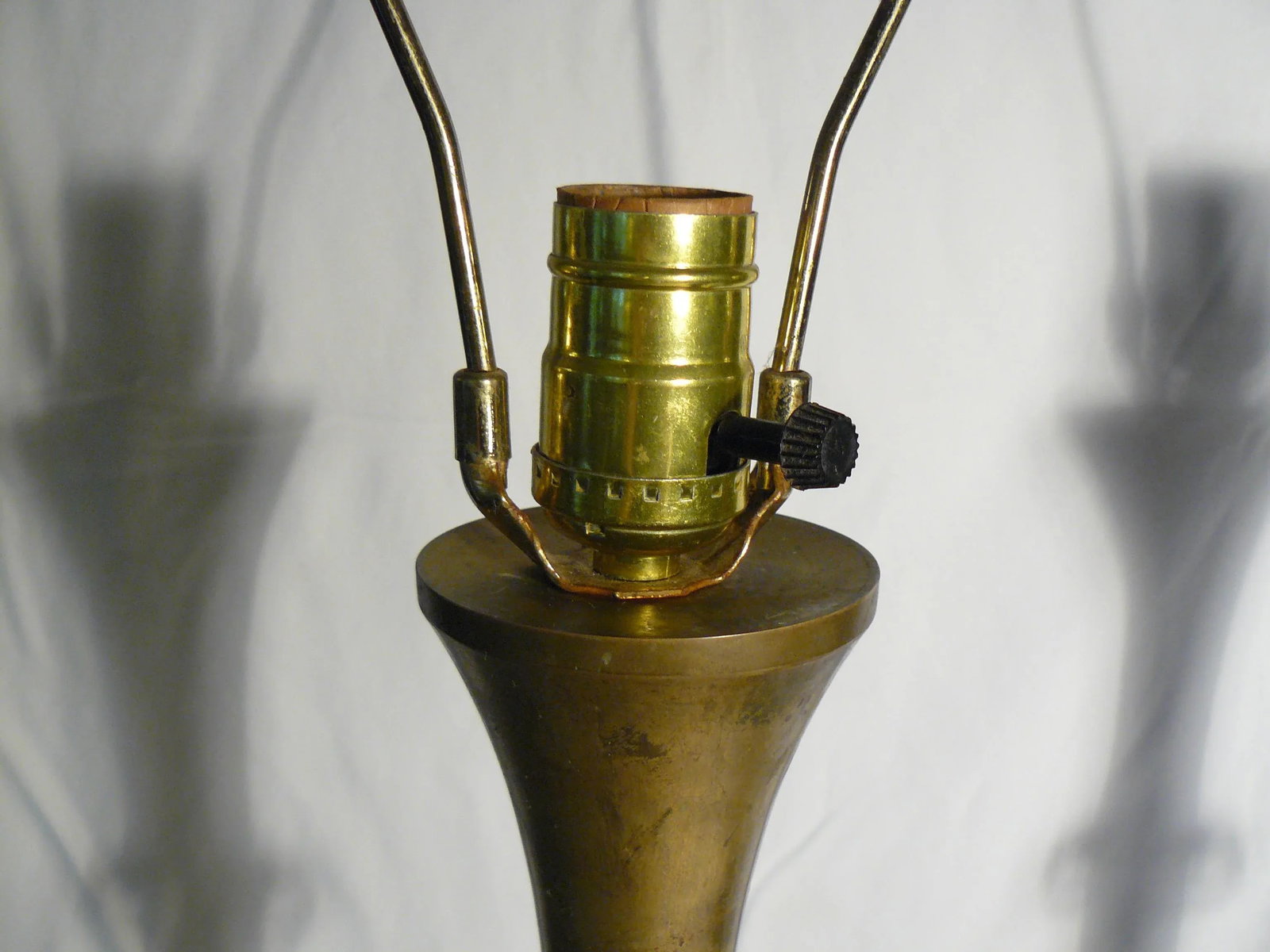 Mid-Century Asian Brass Lamps in the Style of James Mont - a Pair - 6