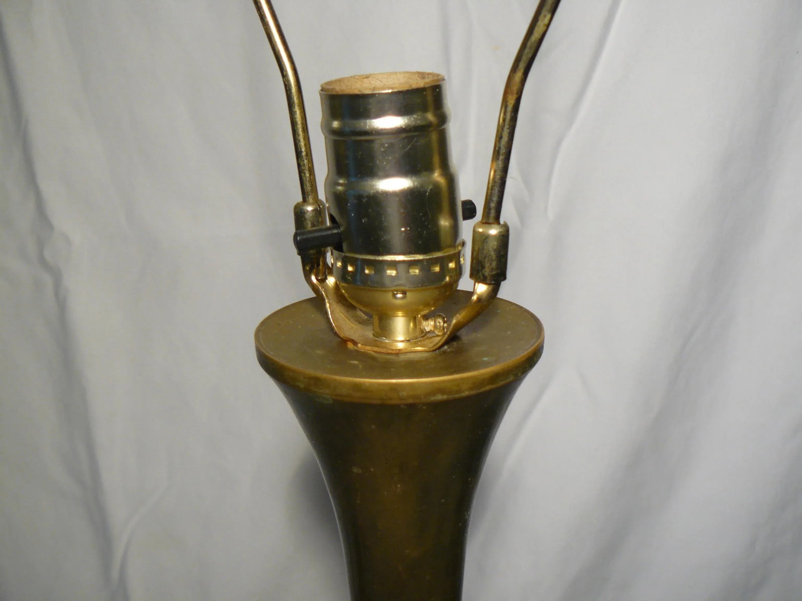 Mid-Century Asian Brass Lamps in the Style of James Mont - a Pair - 7