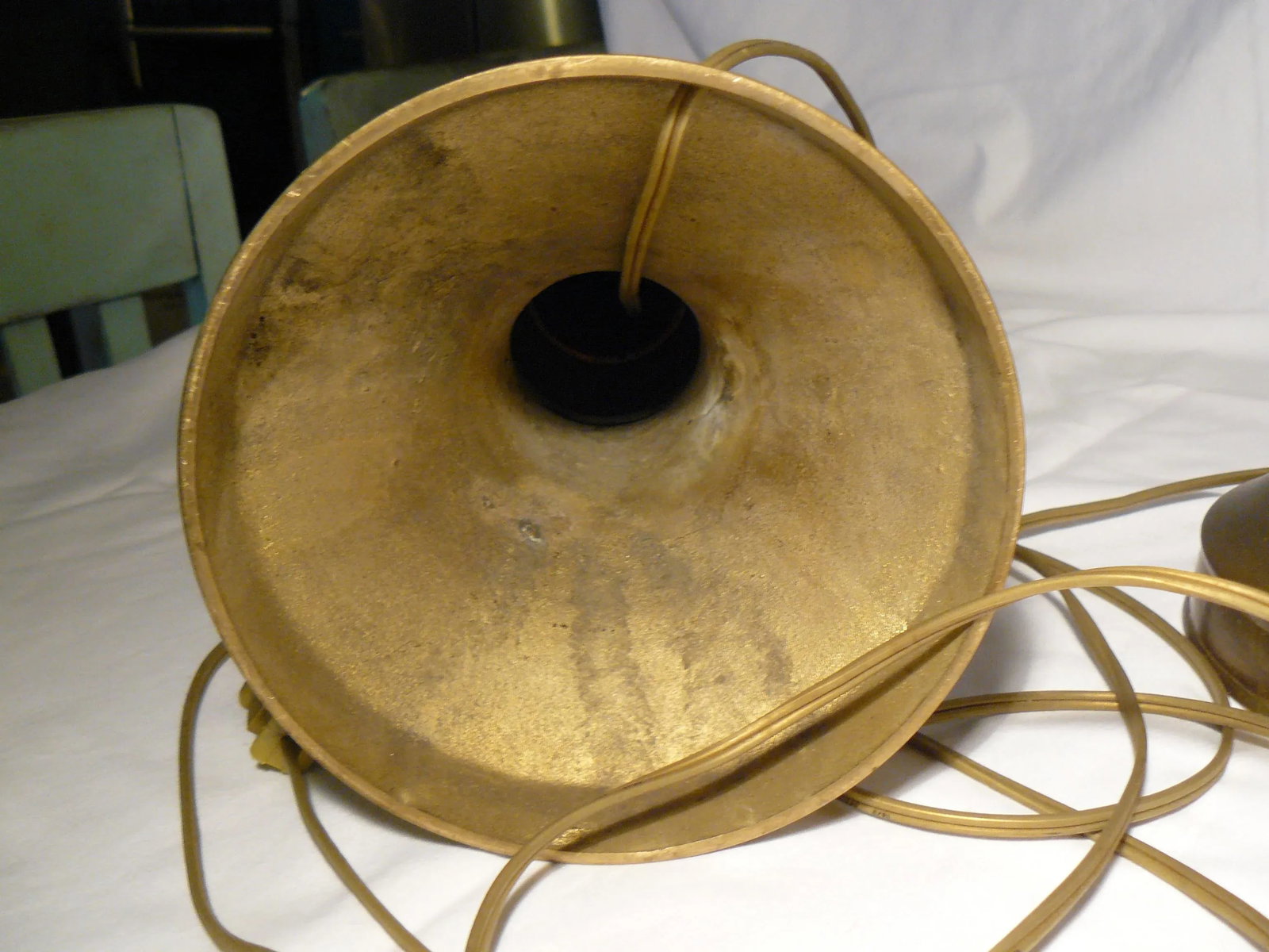 Mid-Century Asian Brass Lamps in the Style of James Mont - a Pair - 8