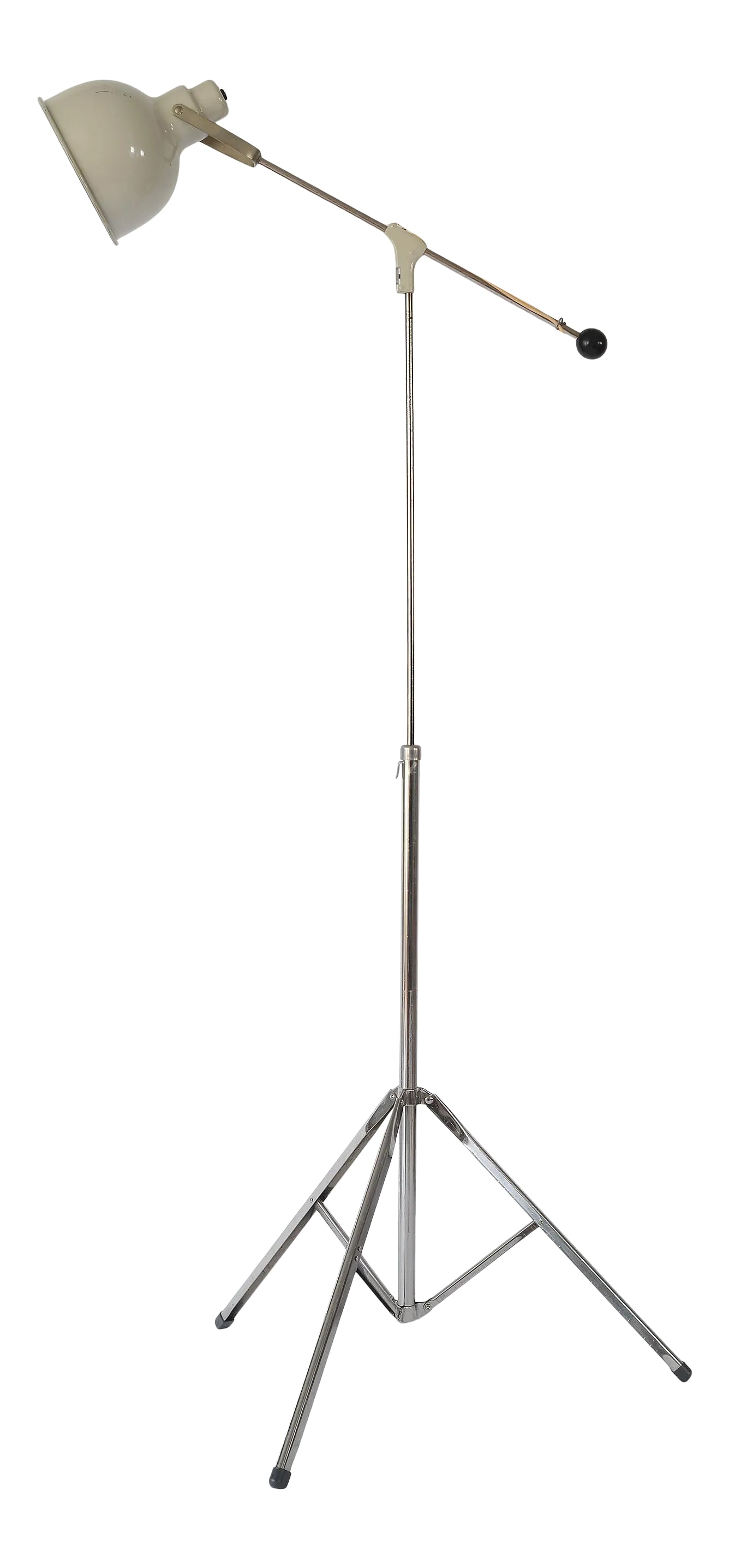 1950s Industrial Articulating Bretford Metal Tripod Floor Lamp (1 of 13)