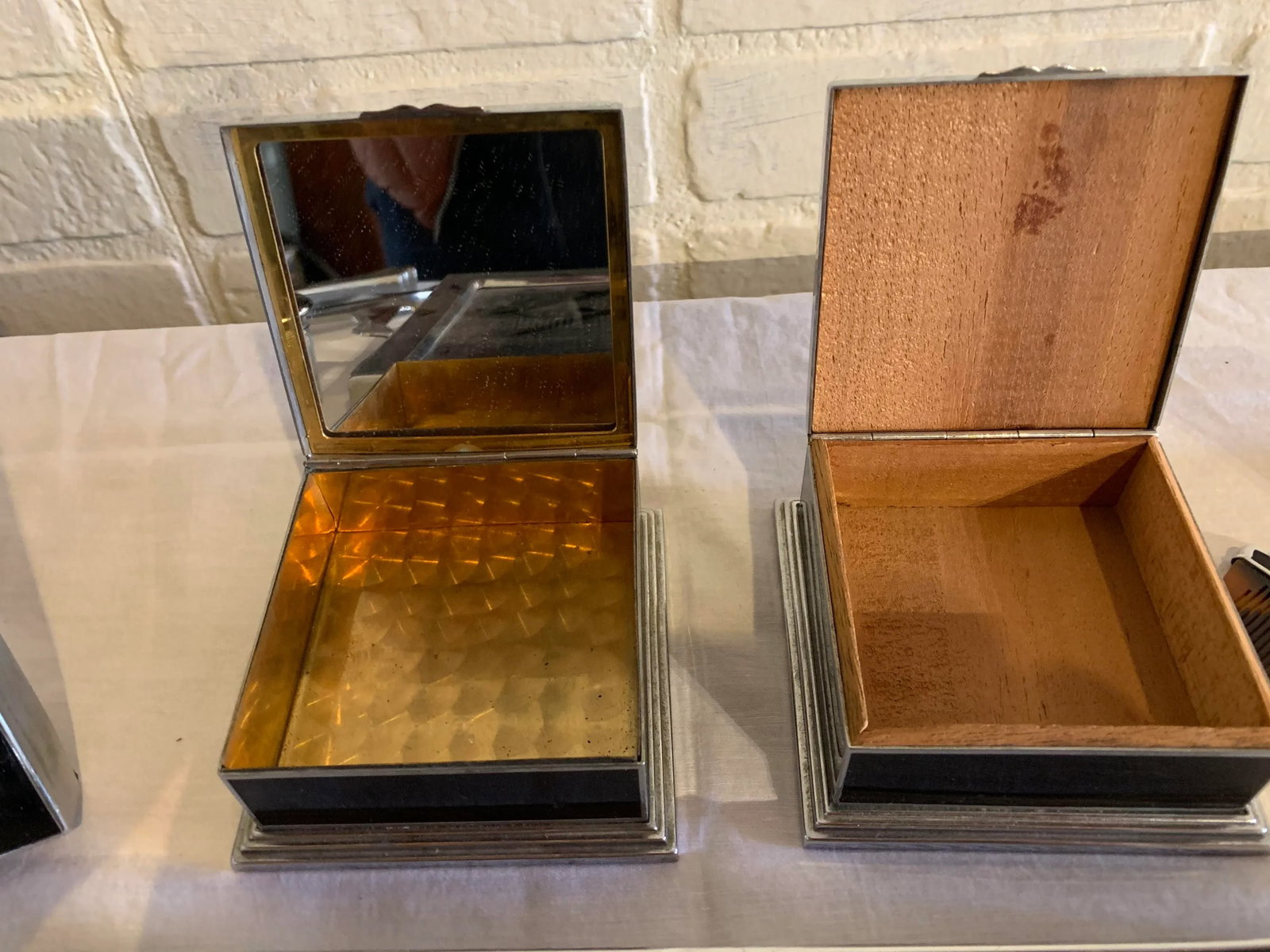 1930s Art Deco Vanity Set, 13 Pieces - 9