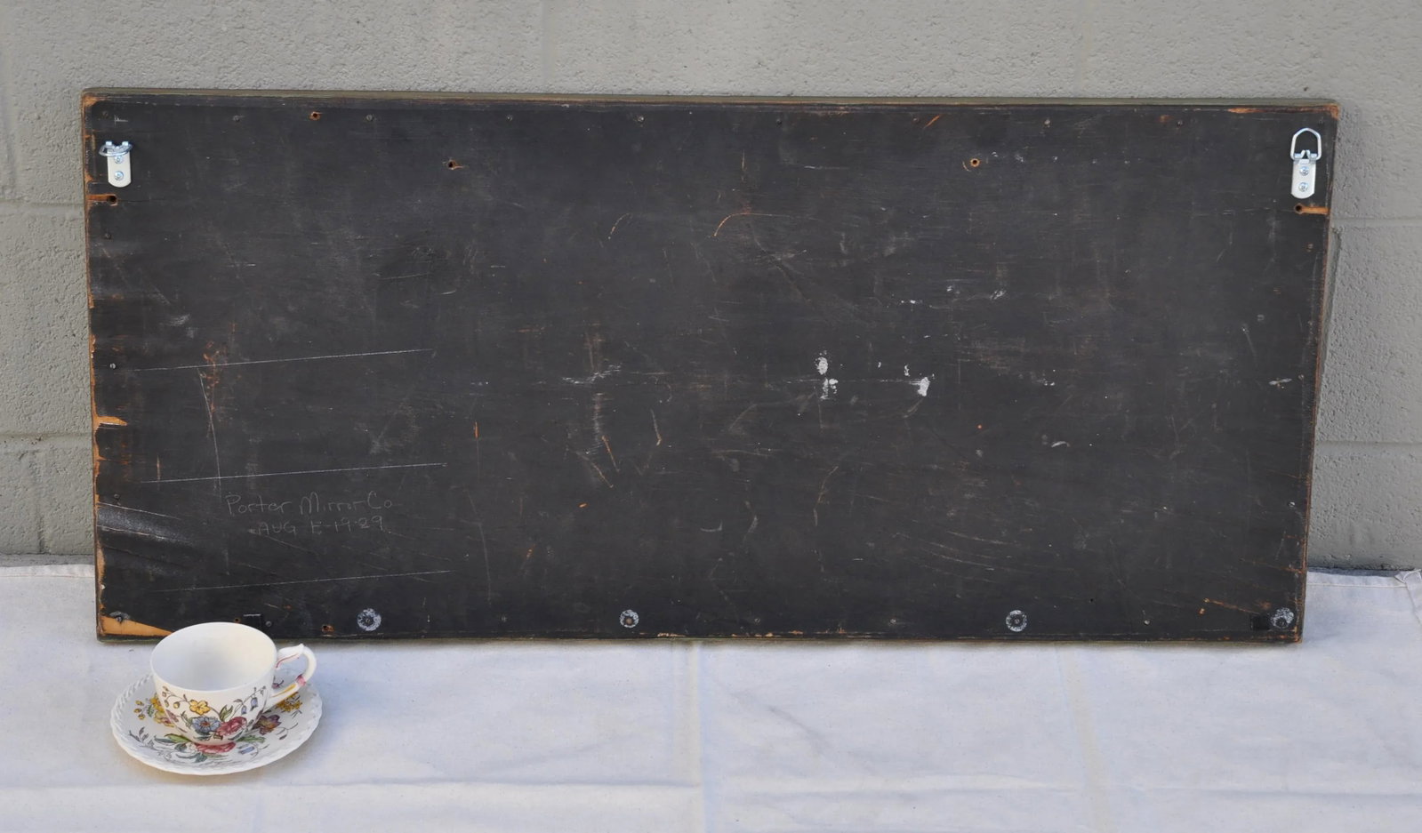 Antique 1920s 3 Panels Wall Mirror in Painted Wood Frame - 4